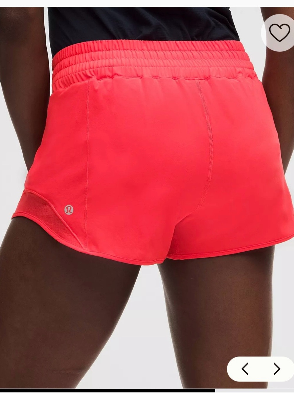 lululemon athletica Girls' Active Shorts - Red and Heather Gray - Picture 12 of 15